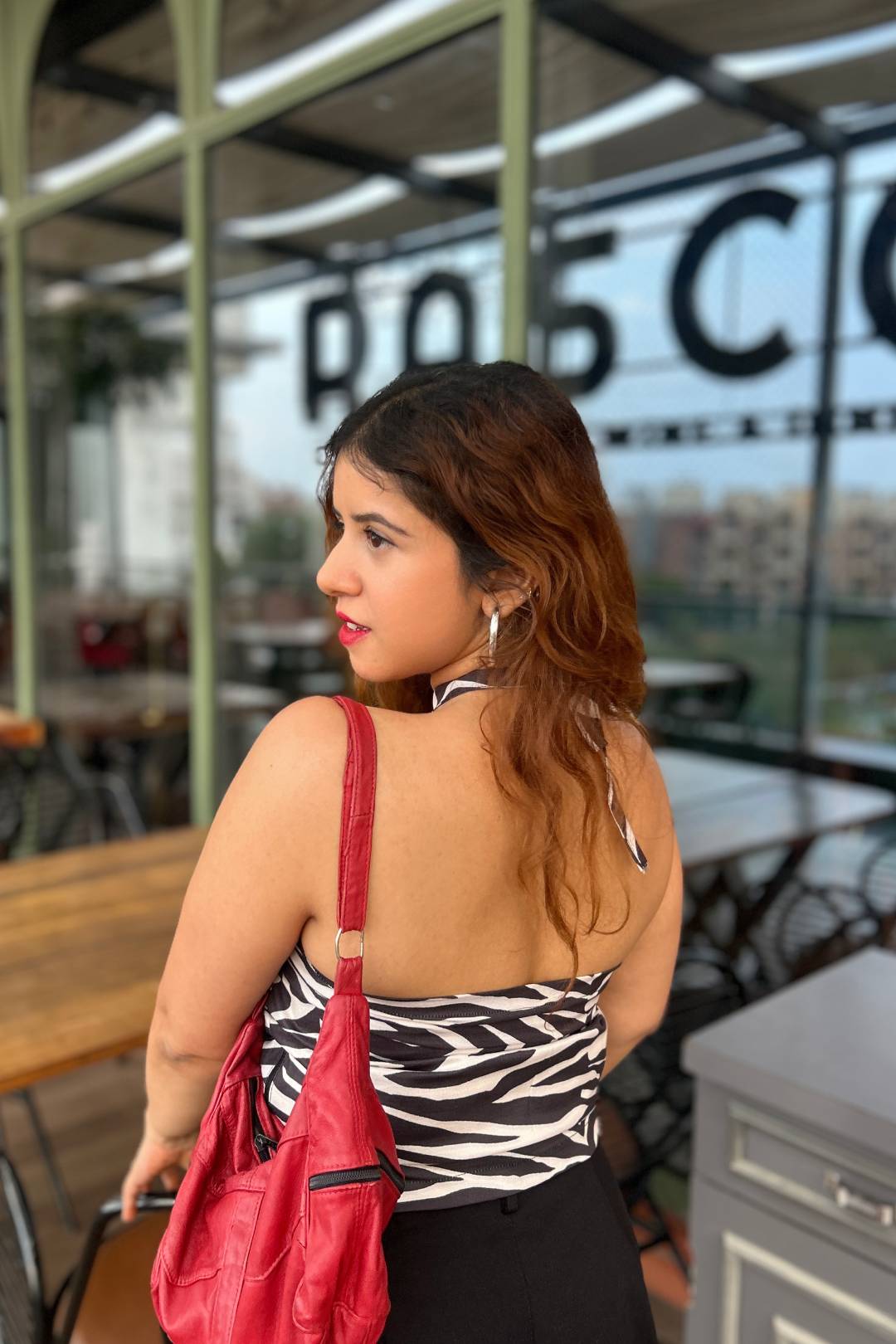 Zebra Crush Halter Top